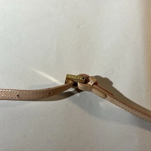Authentic EUC FENDI Zucchino Monogram Pink Gold Crossbody/ Shoulder Bag